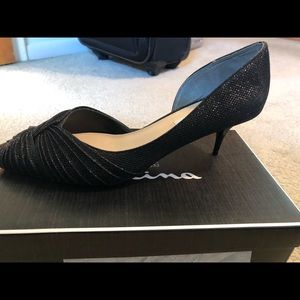 Women’s Black Nina evening shoes